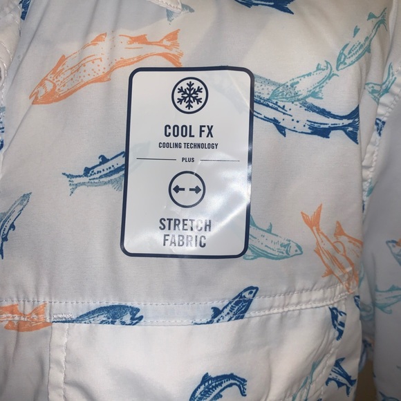Mens fishing golf /sport button down small nwt - Picture 2 of 10